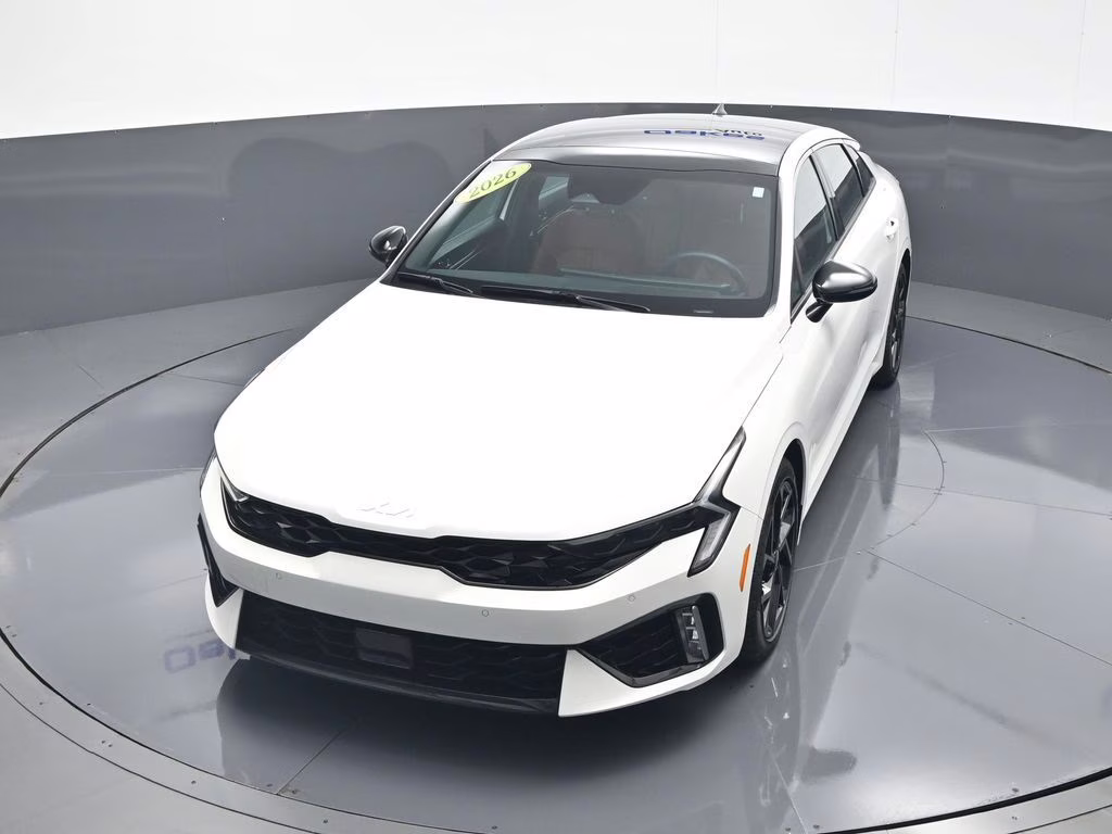 2026 Snow White Pearl Kia K5 GT-Line AWD Sedan
