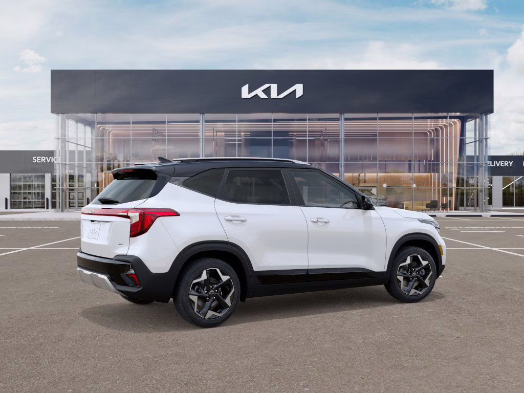 2026 Clear White/Black Roof Kia Seltos S AWD SUV