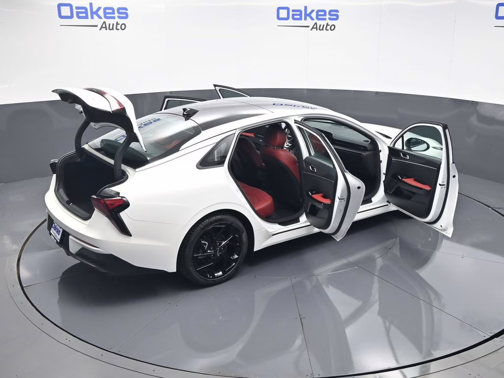 2026 Snow White Pearl Kia K5 GT-Line AWD Sedan