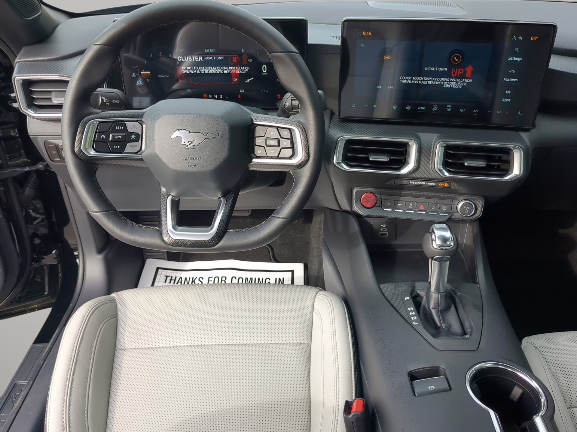 2026 Shadow Black Ford Mustang EcoBoost Premium RWD Coupe