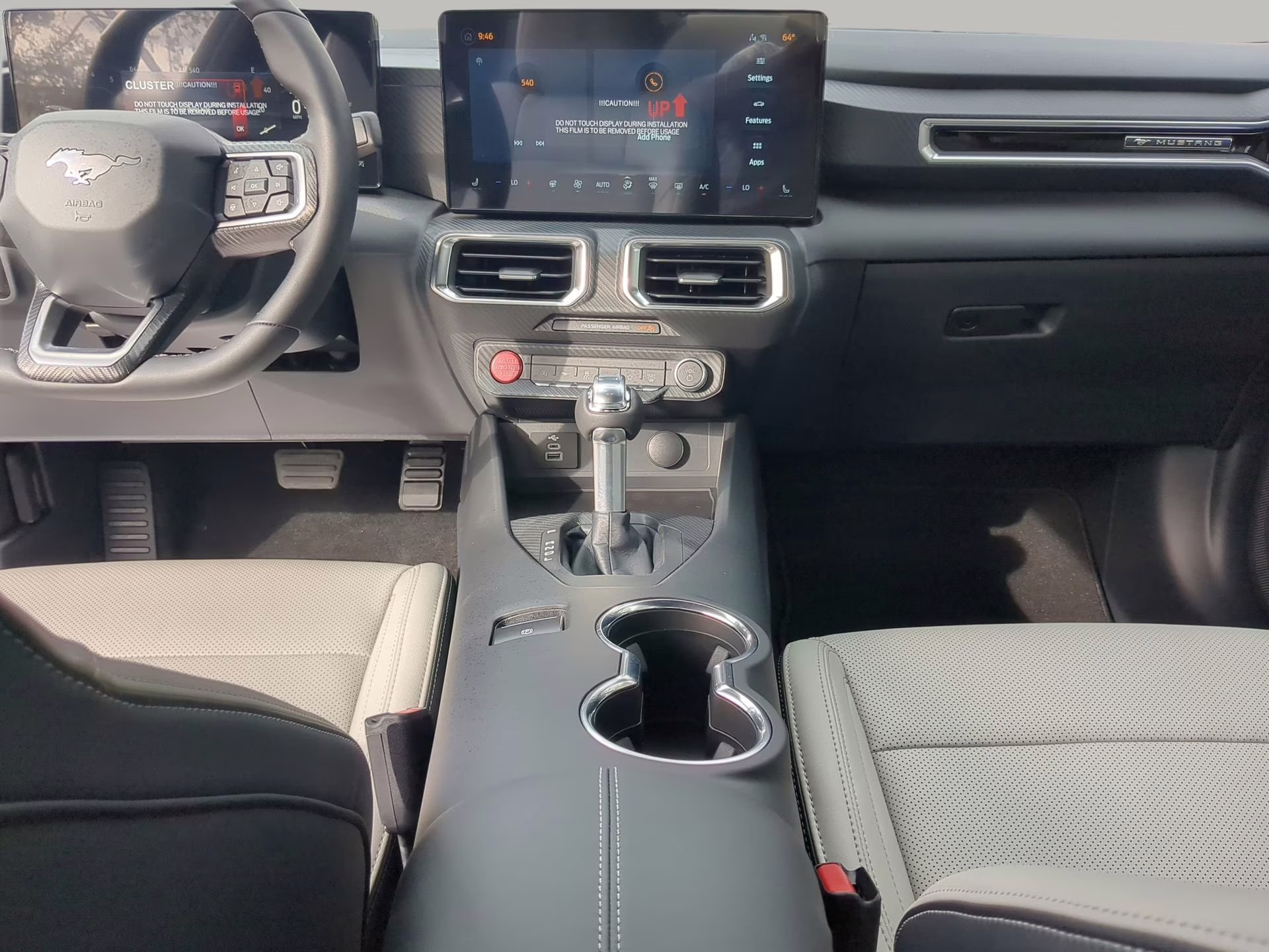 2026 Shadow Black Ford Mustang EcoBoost Premium RWD Coupe