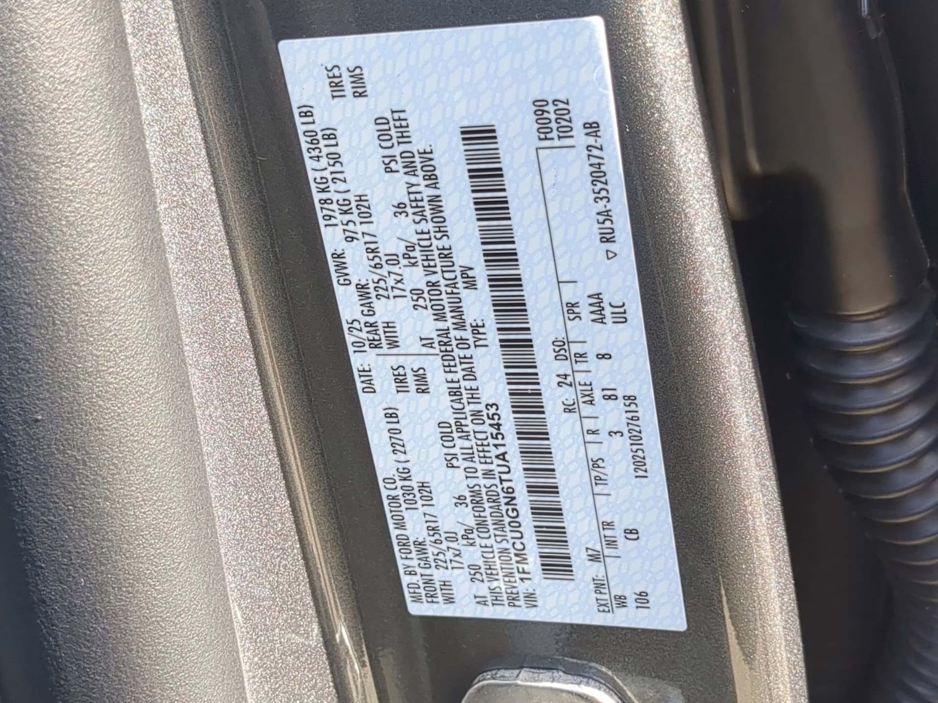 2026 Carbonized Gray Metallic Ford Escape Active FWD SUV