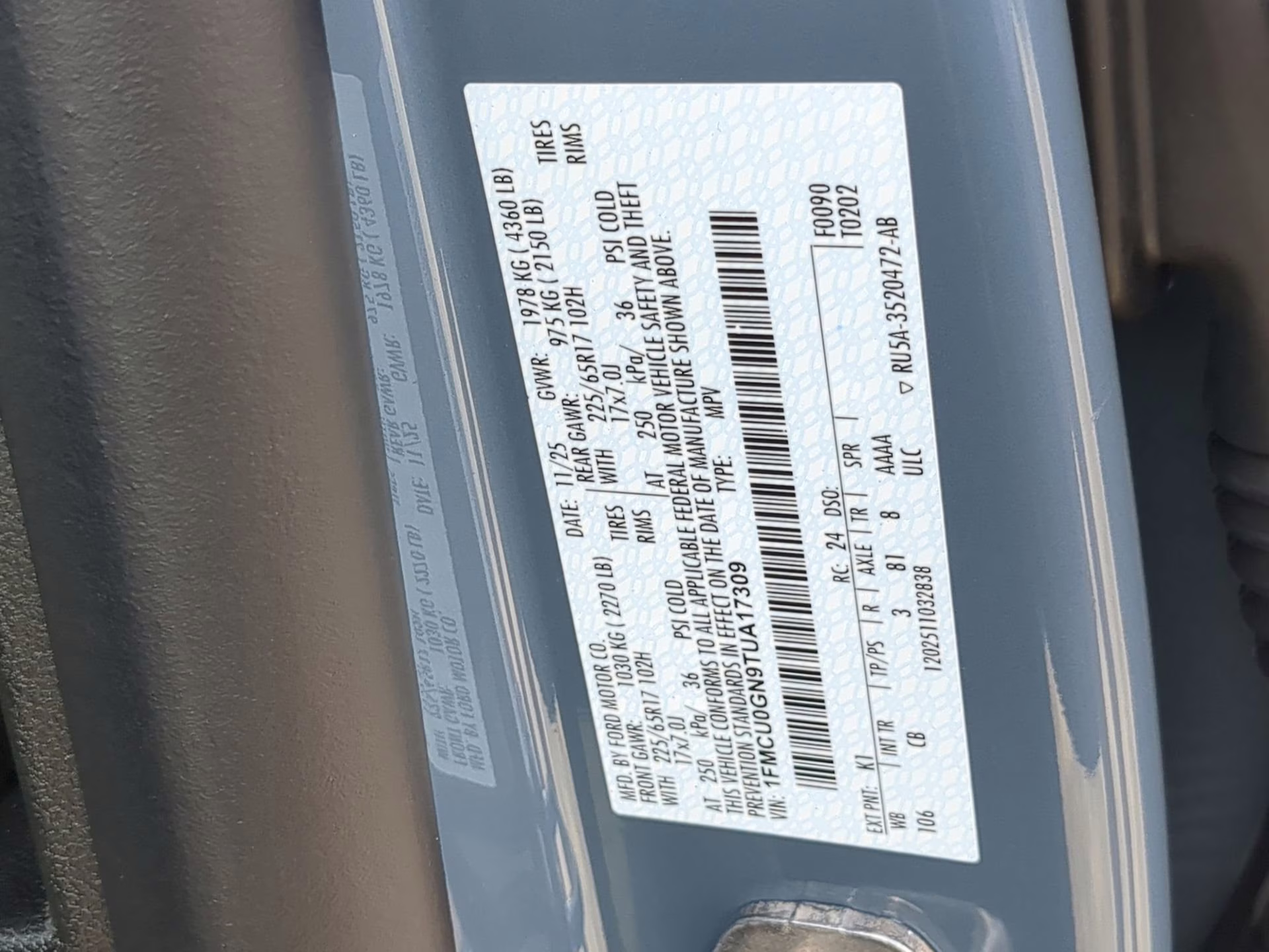 2026 Vapor Blue Metallic Ford Escape Active FWD SUV