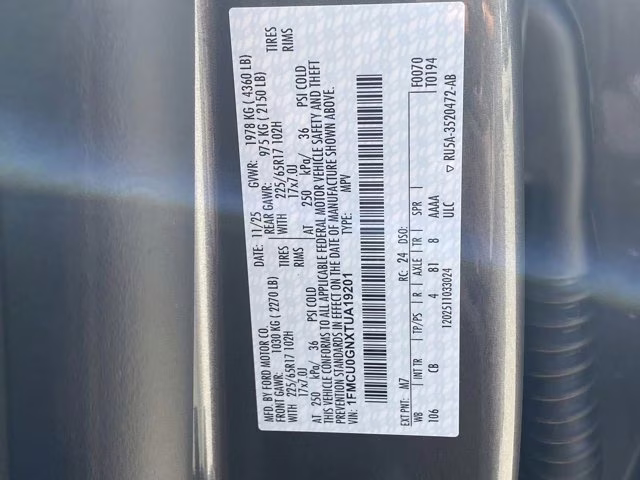 2026 Carbonized Gray Metallic Ford Escape Active FWD SUV