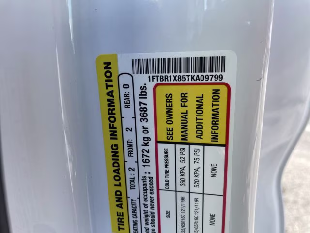 2026 Oxford White Ford Transit Cargo Van Base RWD Van