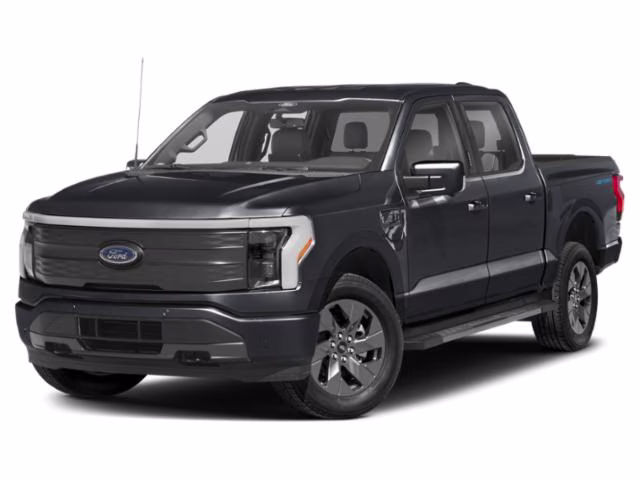 2025 Agate Black Metallic Ford F-150 Lightning Lariat AWD Truck
