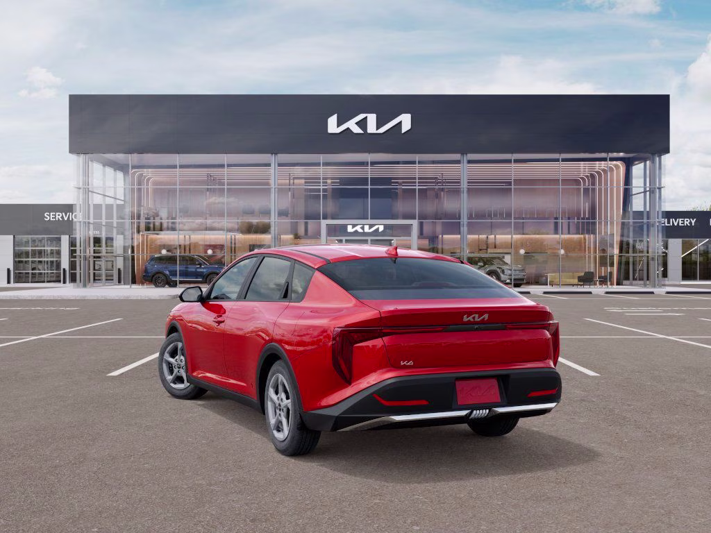 2025 Currant Red Kia K4 LXS FWD Sedan