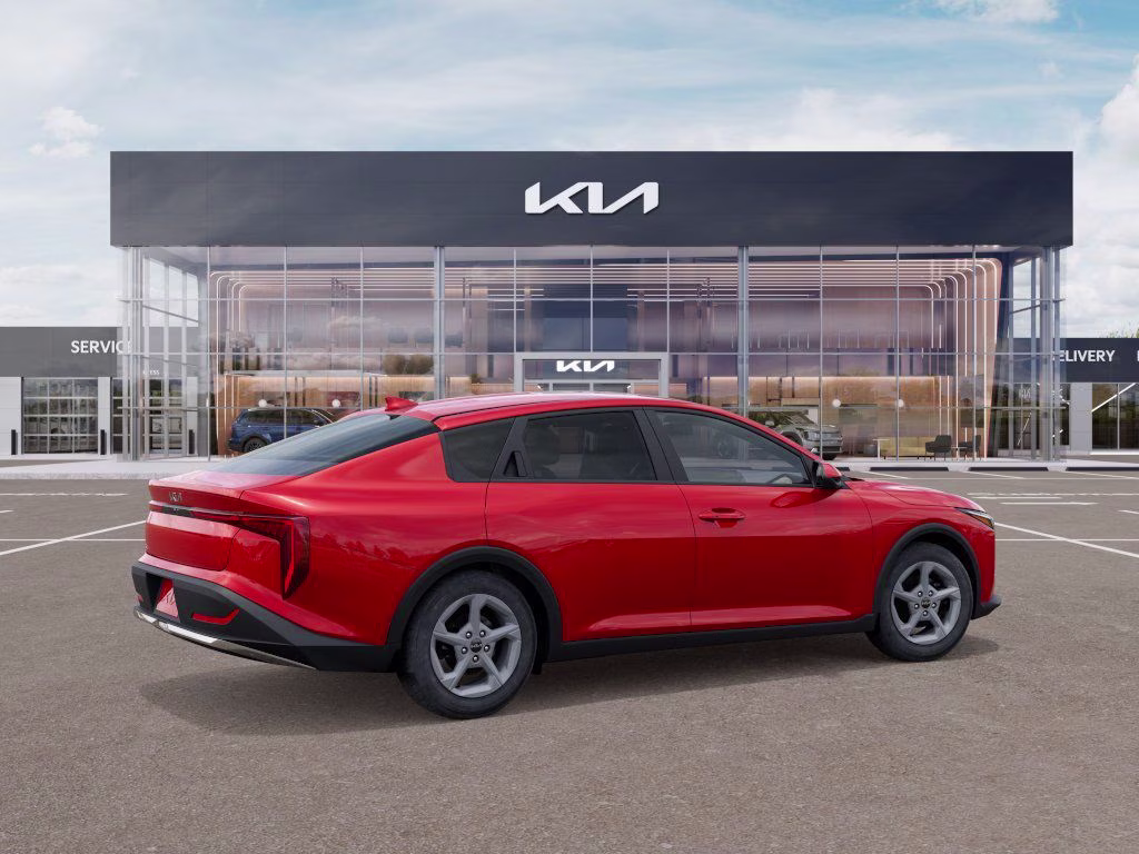 2025 Currant Red Kia K4 LXS FWD Sedan