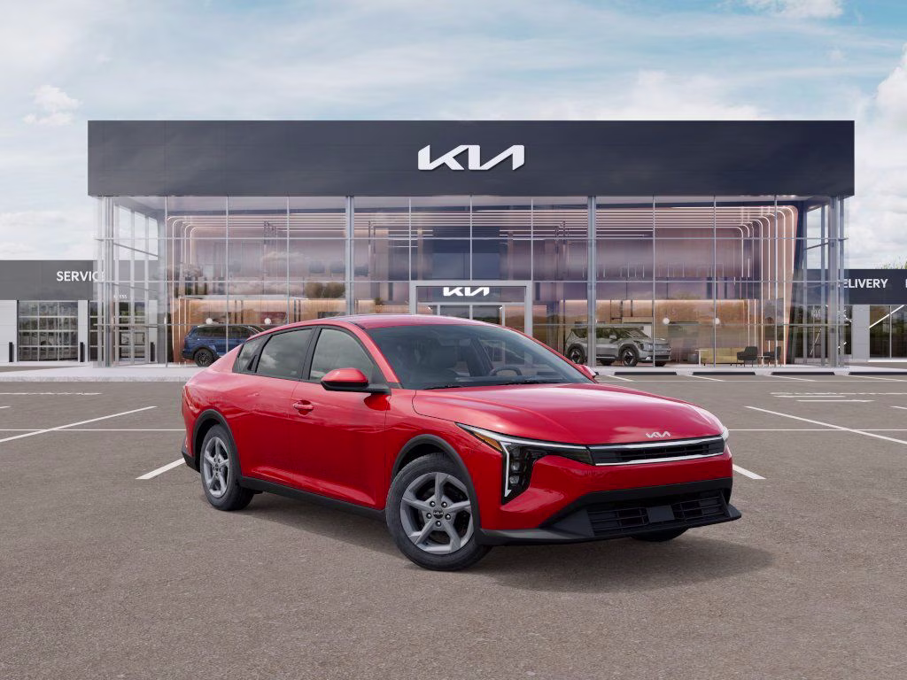 2025 Currant Red Kia K4 LXS FWD Sedan