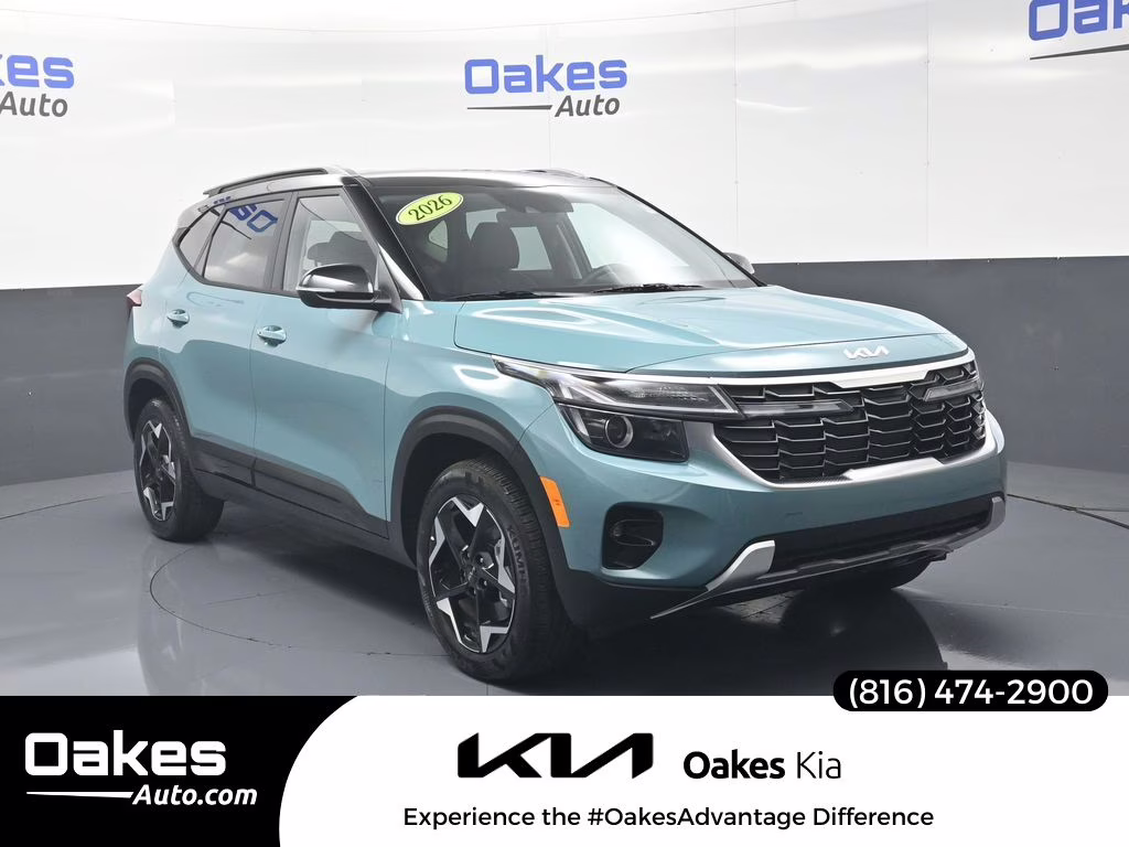 2026 Pluton Blue/Black Roof Kia Seltos S AWD SUV
