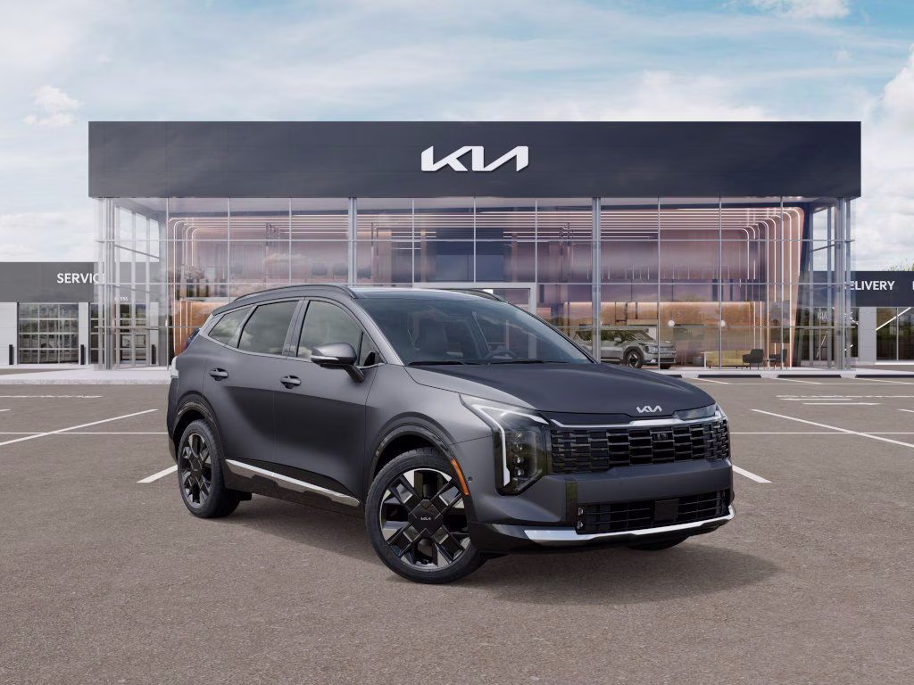 2026 Shadow Matte Gray Kia Sportage Hybrid SX-Prestige AWD SUV