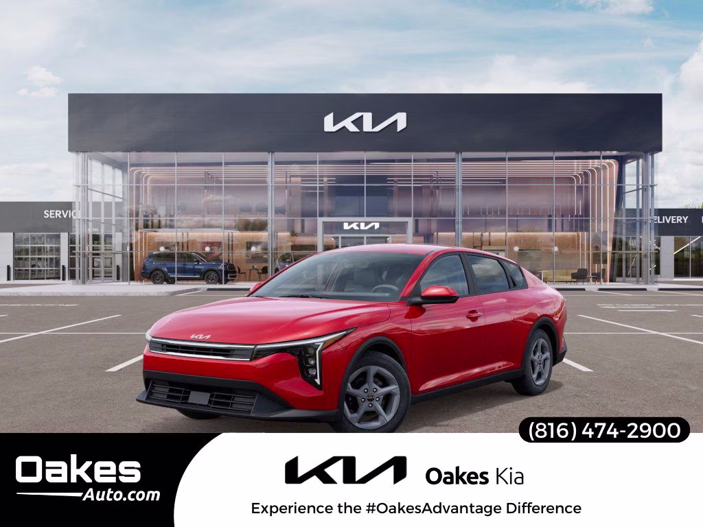 2025 Currant Red Kia K4 LXS FWD Sedan