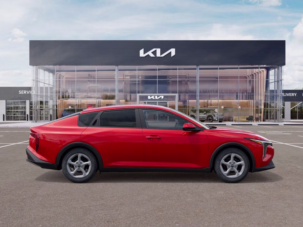2025 Currant Red Kia K4 LXS FWD Sedan