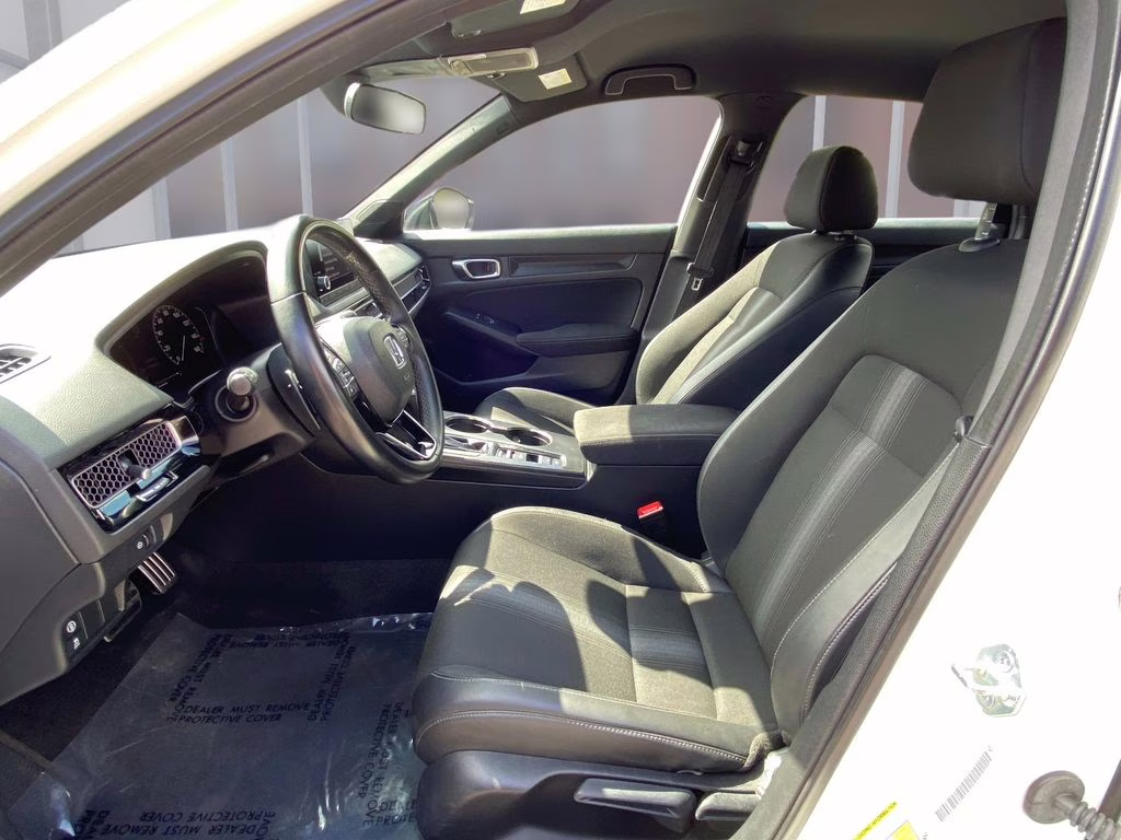 2024 Platinum White Pearl Honda Civic Sport FWD Sedan