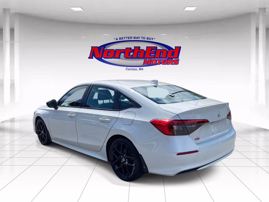 2024 Platinum White Pearl Honda Civic Sport FWD Sedan