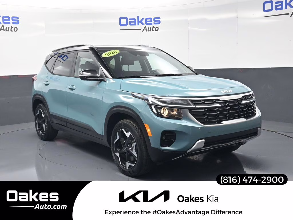 2026 Pluton Blue/Black Roof Kia Seltos S AWD SUV