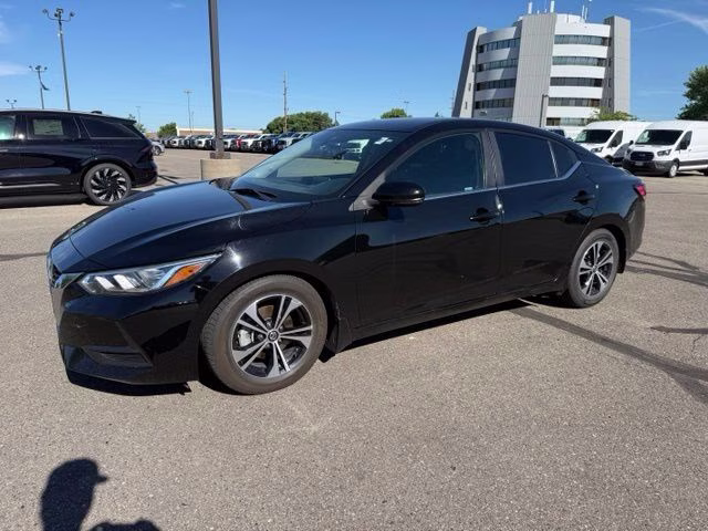 2020 Super Black Nissan Sentra SV FWD Sedan