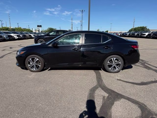 2020 Super Black Nissan Sentra SV FWD Sedan