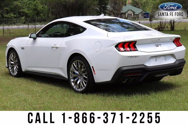 2024 White Ford Mustang GT Premium RWD Coupe