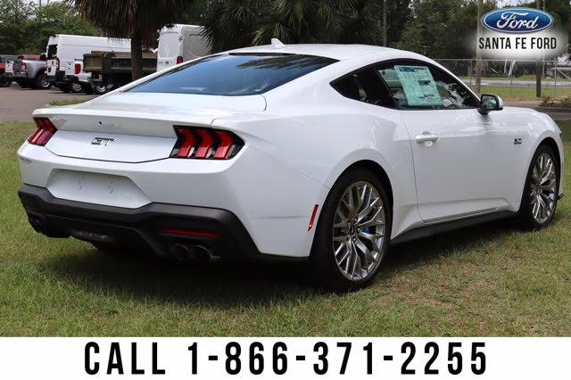 2024 White Ford Mustang GT Premium RWD Coupe