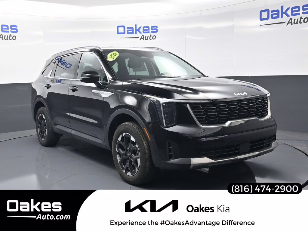 2026 Ebony Black Kia Sorento S AWD SUV