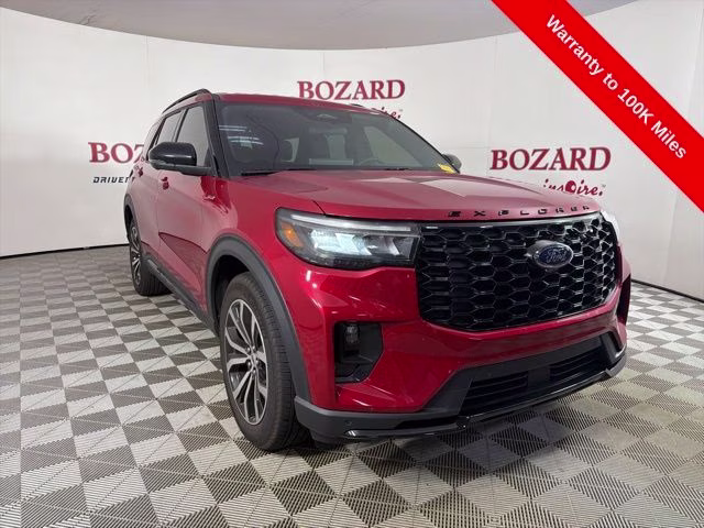 2025 Red Metallic Ford Explorer ST-Line RWD SUV