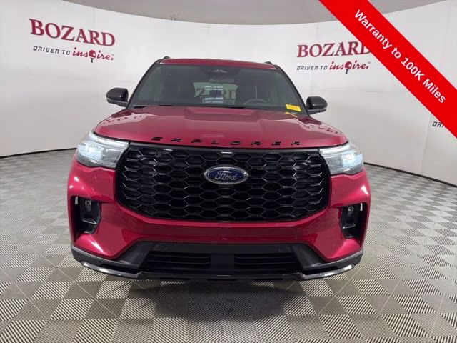 2025 Red Metallic Ford Explorer ST-Line RWD SUV