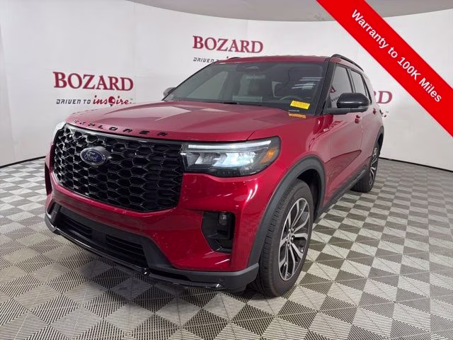 2025 Red Metallic Ford Explorer ST-Line RWD SUV