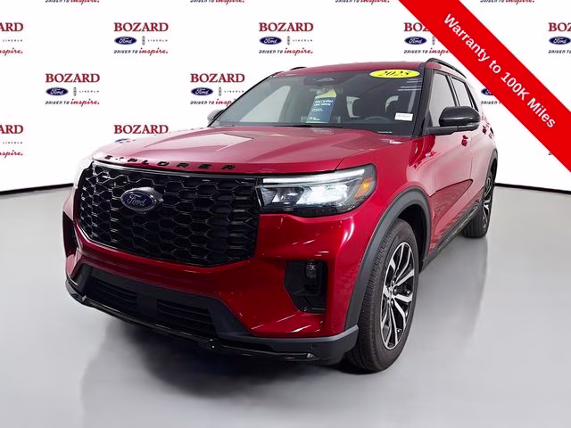 2025 Red Metallic Ford Explorer ST-Line RWD SUV