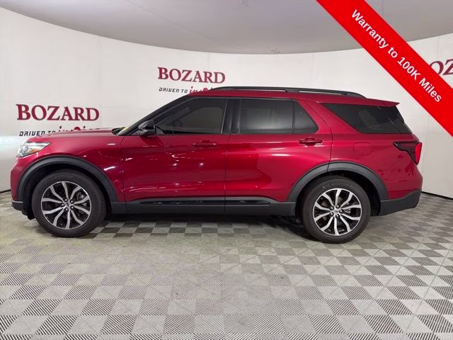 2025 Red Metallic Ford Explorer ST-Line RWD SUV