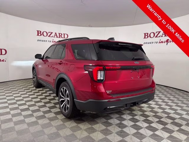 2025 Red Metallic Ford Explorer ST-Line RWD SUV