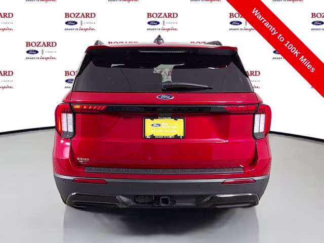 2025 Red Metallic Ford Explorer ST-Line RWD SUV