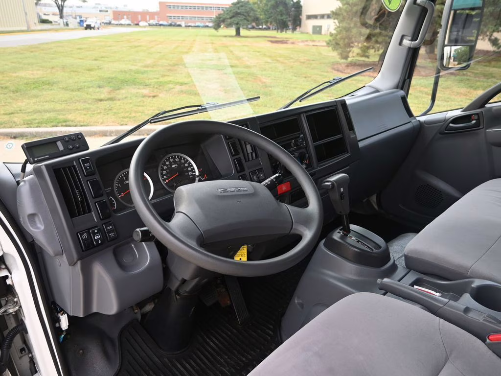 2019 White Isuzu NPR XD Refrigerated Truck