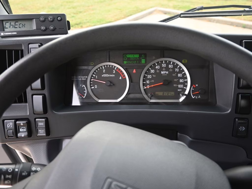 2019 White Isuzu NPR XD Refrigerated Truck