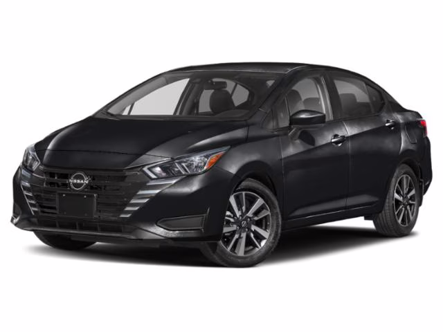 2025 Super Black Metallic Nissan Versa 1.6 SV FWD Sedan
