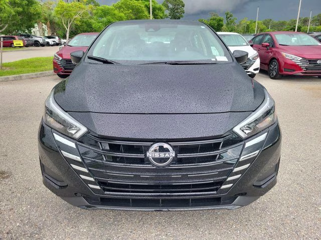 2025 Super Black Metallic Nissan Versa 1.6 SV FWD Sedan