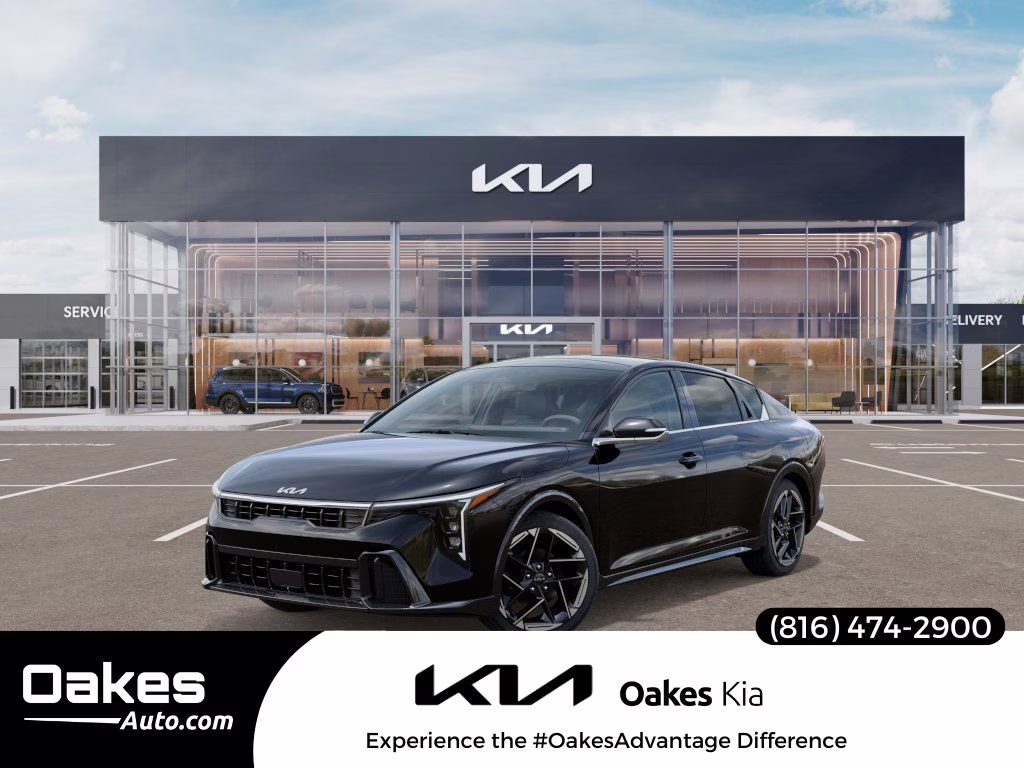 2025 Aurora Black Pearl Kia K4 GT-Line FWD Sedan