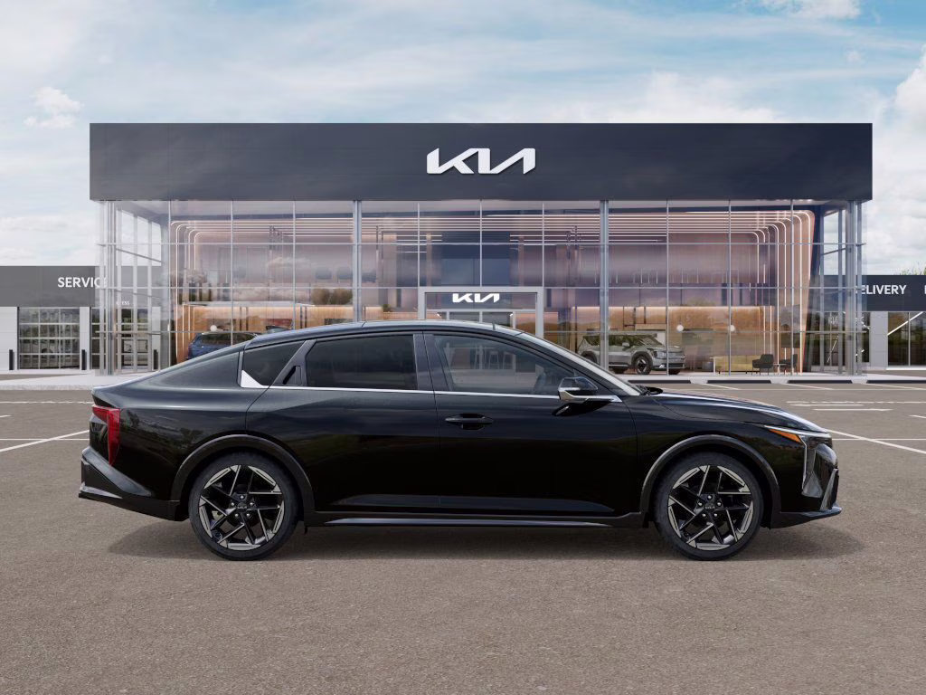 2025 Aurora Black Pearl Kia K4 GT-Line FWD Sedan