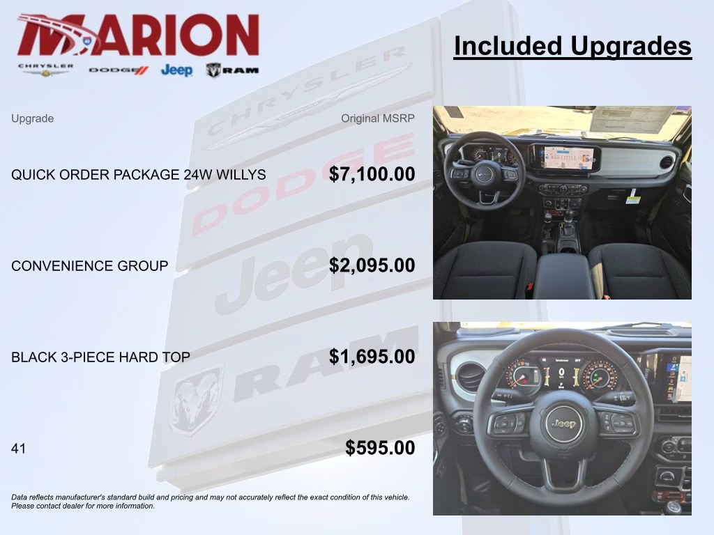 2025 41 Jeep Gladiator Willys 4X4 Truck