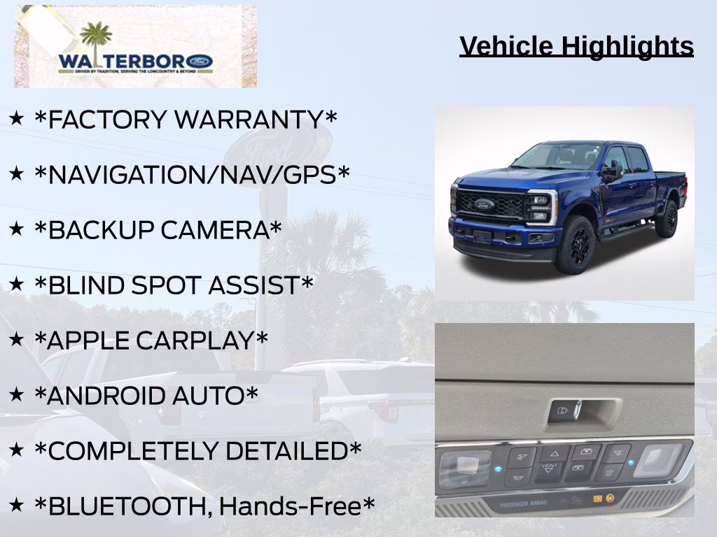 2026 Argon Blue Metallic Ford Super Duty F-350 SRW Lariat 4X4 Truck