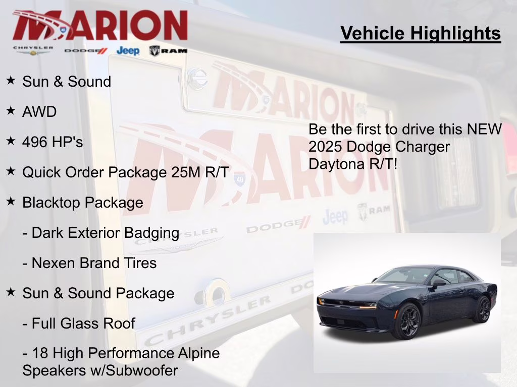 2025 After Dark Dodge Charger R/T AWD Coupe