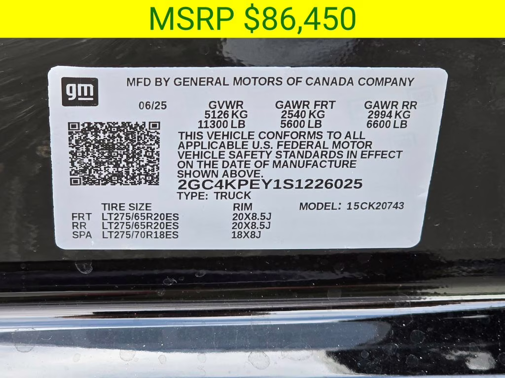 2025 Black Chevrolet Silverado 2500HD LTZ 4X4 Truck