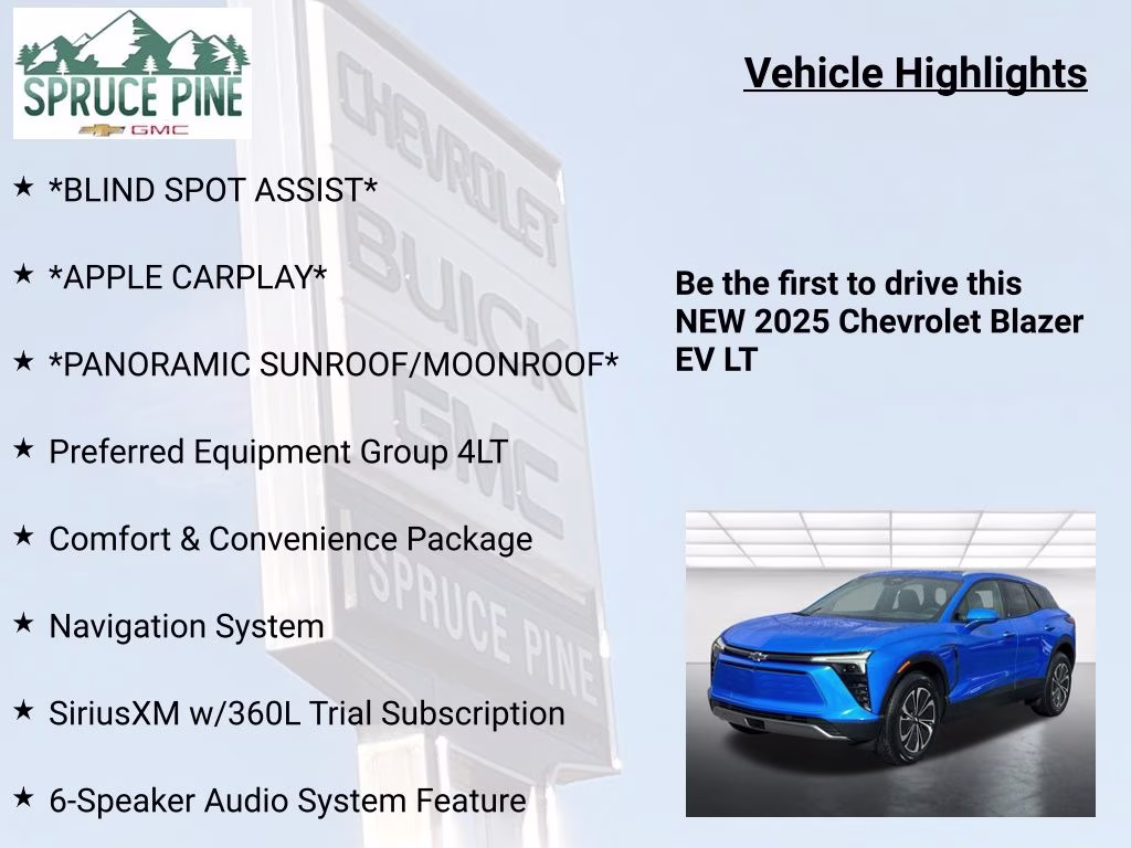 2025 Riptide Blue Metallic Chevrolet Blazer EV LT AWD SUV