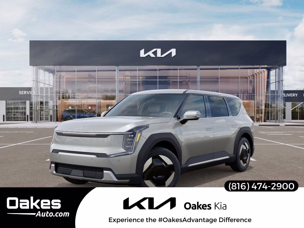 2026 Ivory Silver Kia EV9 Light Long Range RWD SUV