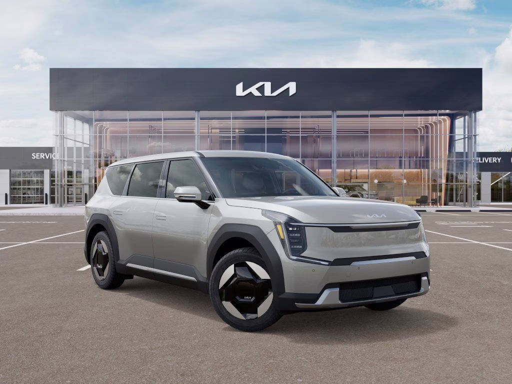 2026 Ivory Silver Kia EV9 Light Long Range RWD SUV