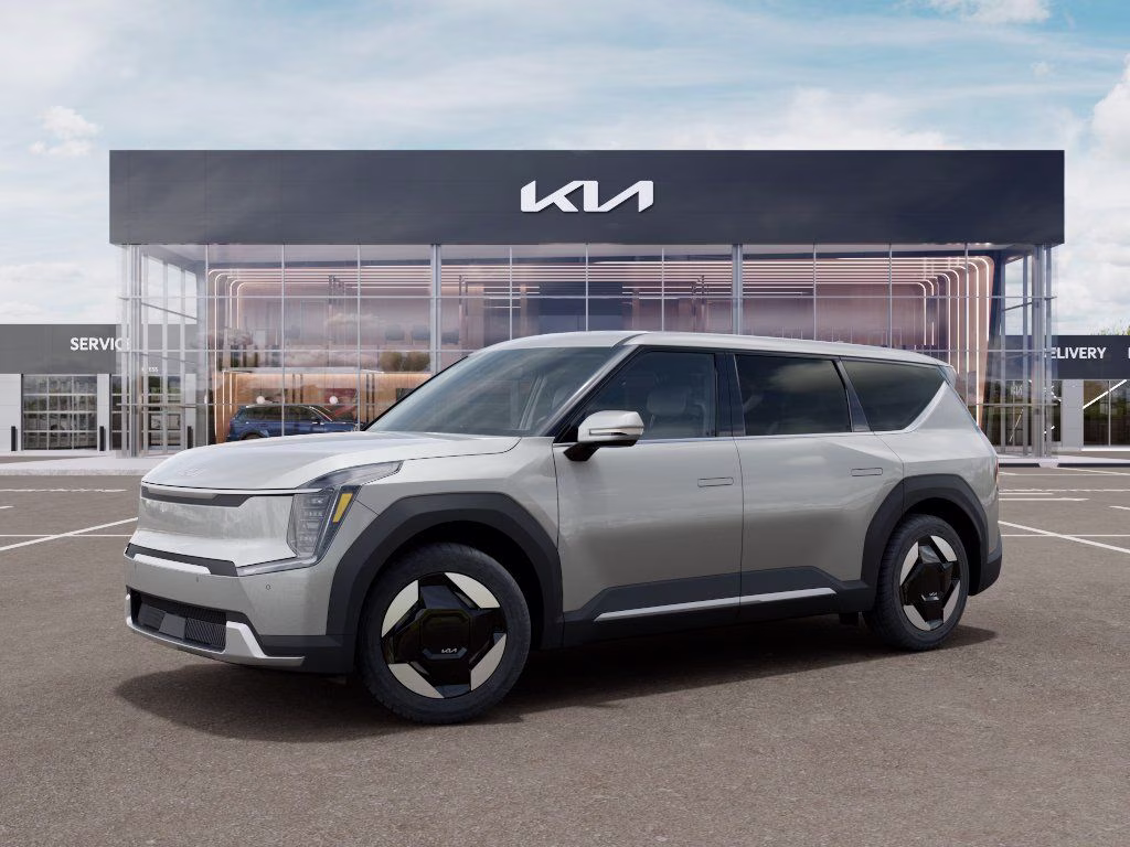 2026 Ivory Silver Kia EV9 Light Long Range RWD SUV