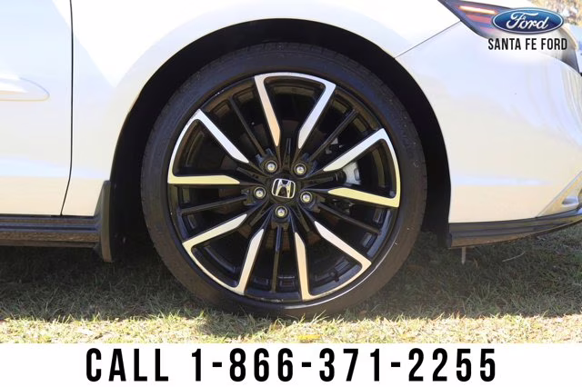 2024 White Honda Accord Hybrid Touring FWD Sedan