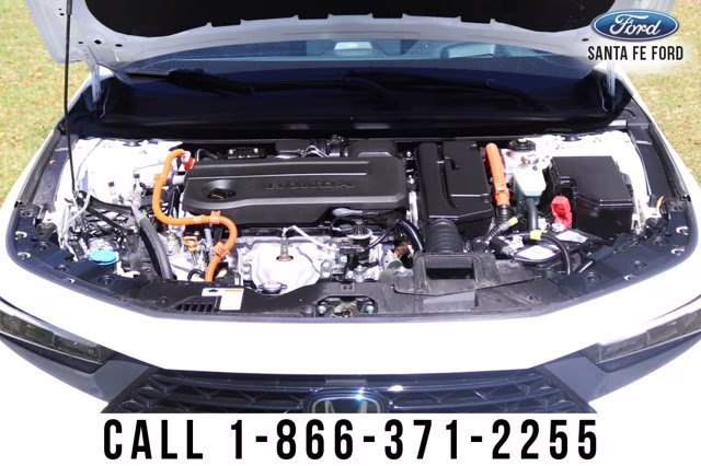2024 White Honda Accord Hybrid Touring FWD Sedan