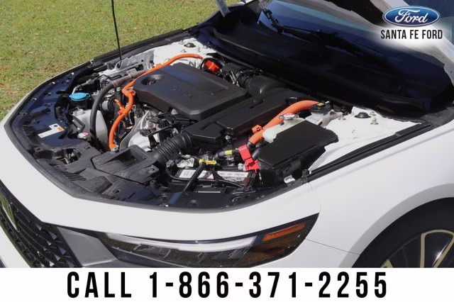 2024 White Honda Accord Hybrid Touring FWD Sedan