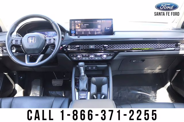 2024 White Honda Accord Hybrid Touring FWD Sedan